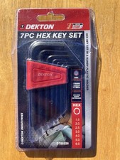 Dekton 7 Pc Hex Allen Alan Key Set Strong Carbon Steel Hand Tools Key Holder