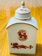 Meissen Red Ming Dragon Lidded