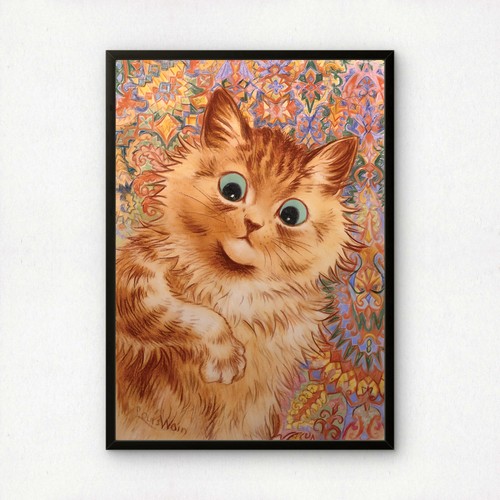 Louis wain ginger cat - louis, wain: