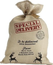 Hessian Christmas Santa Sack
