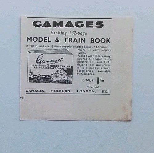 Original advert for gamages - advert,