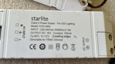 Starlite Led Driver 16v model:CCD-3W4 For TRIAC DIMMERS CLASS 2 Power Supply