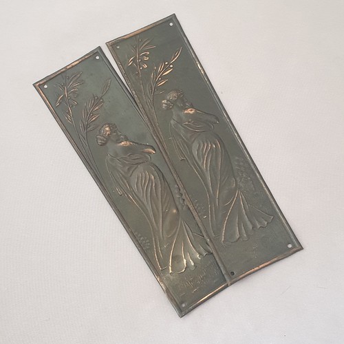 Pair steel art nouveau - pair, finger