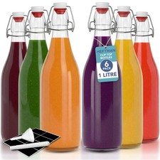 6 x HEFTMAN Glass Bottles