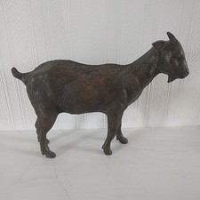 VINTAGE BRONZE NANNY GOAT ORNAMENT HEAVY ITEM HOME COLLECTION ONLY
