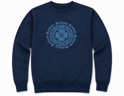 Navy blue scotland celtic knot - blue,