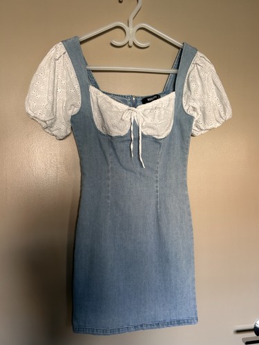 Miss guided denim dress size - size, 2