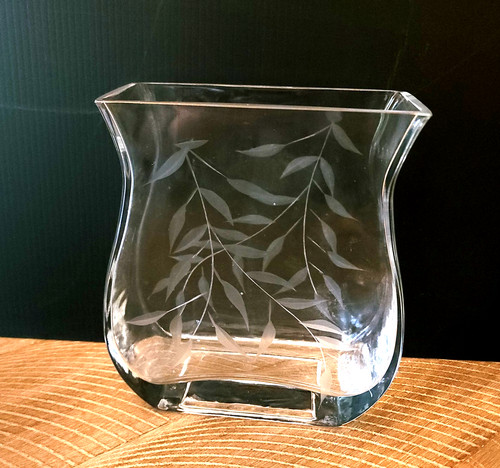 Vintage etched bamboo - vintage, leaves