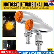 2X Motorcycle Bullet Turn Signals Blinker Light For Honda Shadow Aero 750 VT750C