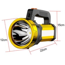 USB Rechargeable High Powered LED Searchlight Flashlight Super Bright Torch Lamp
