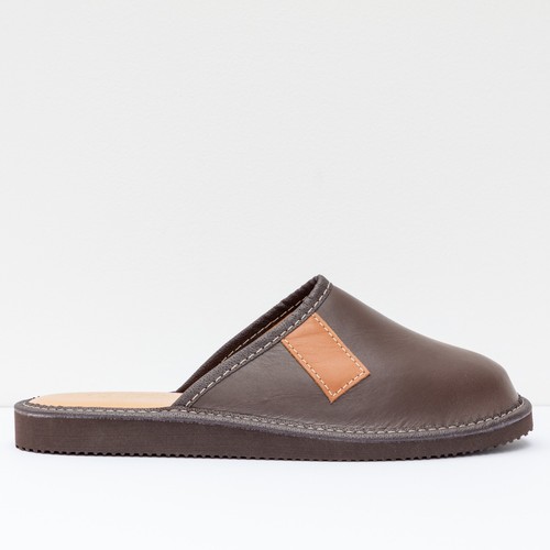 Men luxury leather slippers - men's,