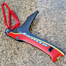 Jamis Diablo Carbon Full Suspension Mountain bike frame Fox Shock red Retro bike