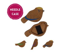 Birds Wooden Needle Case –