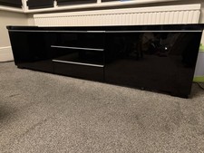 IKEA Besta Burs TV Unit High Gloss Black