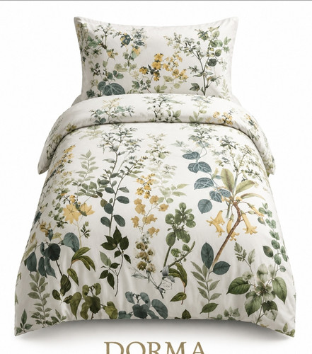 Dorma single white green - single, white/green