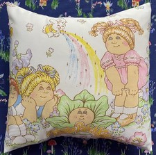 Cabbage Patch Kids  Vintage Fabric Cushion Alien Couture