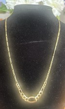18k Real Gold Graduated Figaro