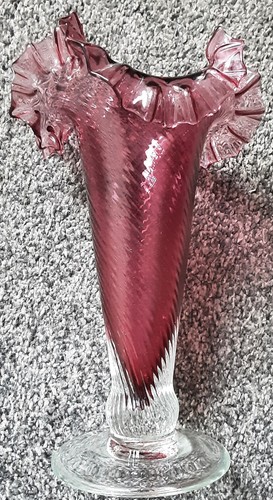 Lovely vintage cranberry glass - vintage,