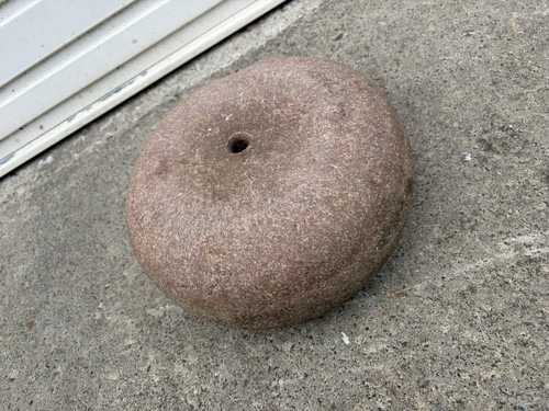 Curling stone garden salvage - curling,