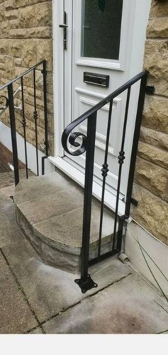 Wrought iron outdoor handrail - wrought,