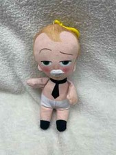 Boss Baby small soft toy plush with bag clip