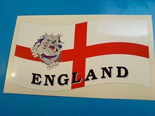 ENGLAND BULLDOG FLAG Van Scooter Car Bumper Sticker Decal 1 off 150mm