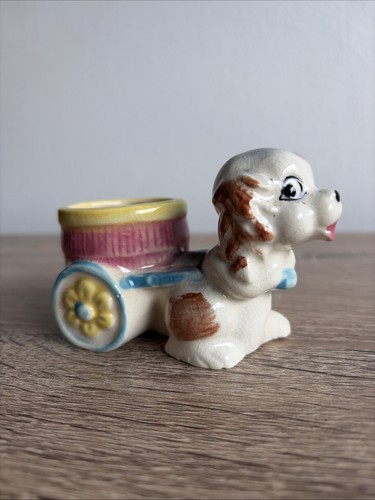 Vintage ceramic dog - vintage,