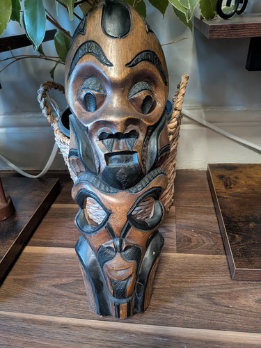Vintage hand carved - vintage, wooden