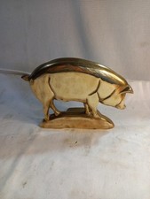 Vintage Brass Pig Door Stop