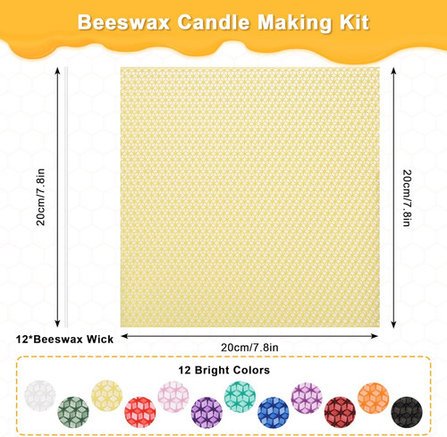 Beeswax for candle making kit - making,