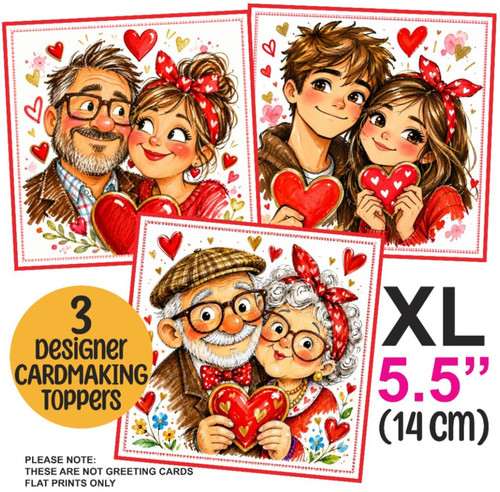 Card toppers for - xl,