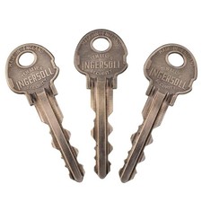 Vintage Key x 3 - INGERSOLL Security Keys x Three - Ingersoll Key - ref.k434