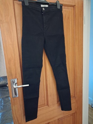 Black topshop joni jeans l32 - black,