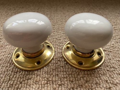Vintage white and brass - white,