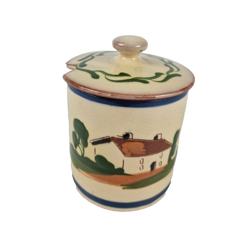 Watcombe mottoware lidded - mottoware,