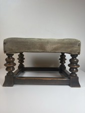 Antique Turned Leg Footstool