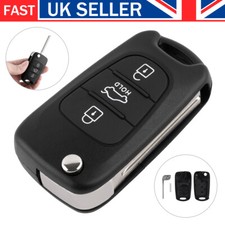 3-Button For KIA Rondo Sportage Soul Rio Ceed Flip Remote Car Key Fob Case Cover