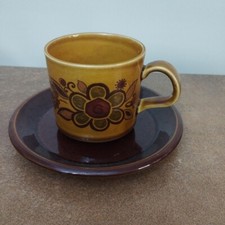 Vintage 1970s, Royal Worcester, Palissy 'Sierra 70' Tea Cup & Saucer