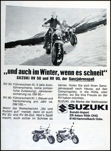 Suzuki and rv 50 - rv,