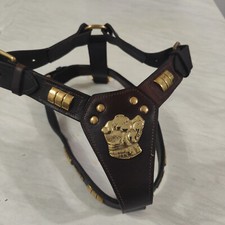 LEATHER STAFFY DESIGNER DOG