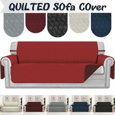 Quilted Sofa Cover Furniture Protector Settee Throws 1/2/3 Seater For Pet DOGs