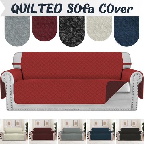 Quilted sofa cover slip - sofa,