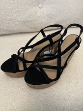 H&M Black Strappy Wedge