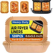 120x Air Fryer Paper Liners Disposable Non Stick Baking Parchment for Ninja UK
