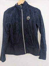 Gaastra Zipper Fleece Top Jacket Navy Blue Ladies Size Medium Light Tracksuit