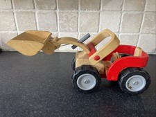 Vintage Plan Toys Wooden Digger 38cm Long
