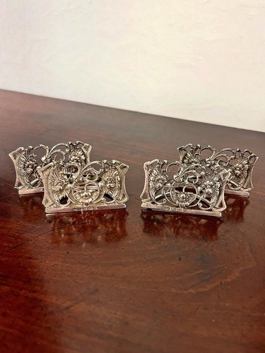 Four antique silver - silver, menu