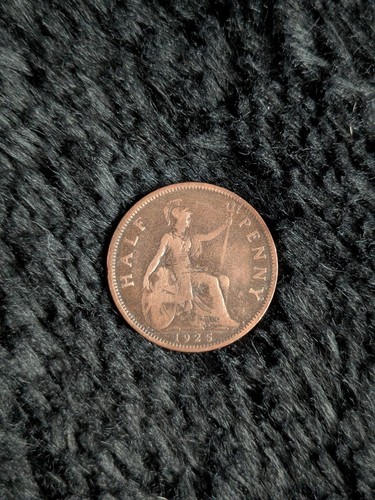 1925 king george half penny - george,