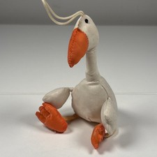Retired Jellycat Dingly Dangly Goose Plush Toy 2000s Heavily Worn See Pictures