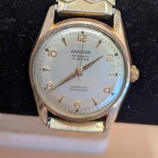 Vintage Exactus 17 jewel incabloc automatic watch. Working. Speidel strap.